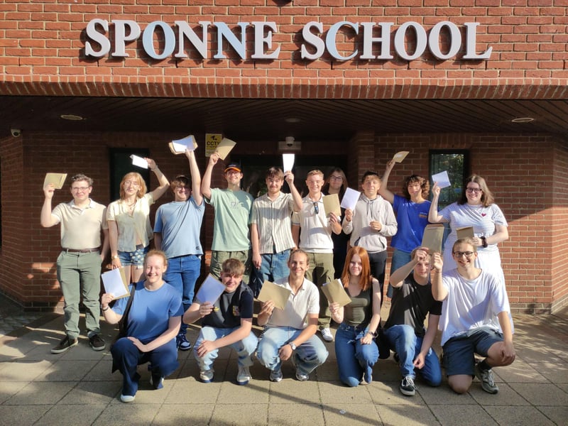 Sponne Students Celebrate Exam Success