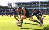 Ollie Sleightholme scored when Saints beat Bath back in April (photo by David Rogers/Getty Images)