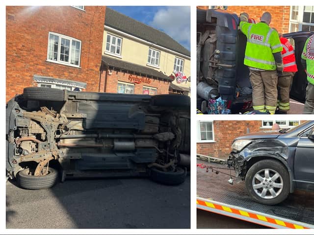 The crash on Welford High Street.