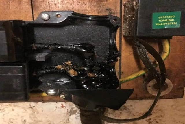 Tampered meter