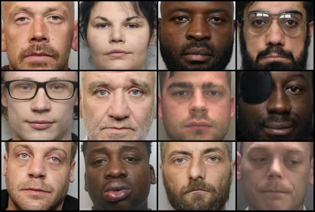 Faces of some of the criminals jailed by courts whose often shocking stories we bought you during November 2025