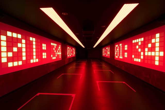The starting grid at Silverstone Museum