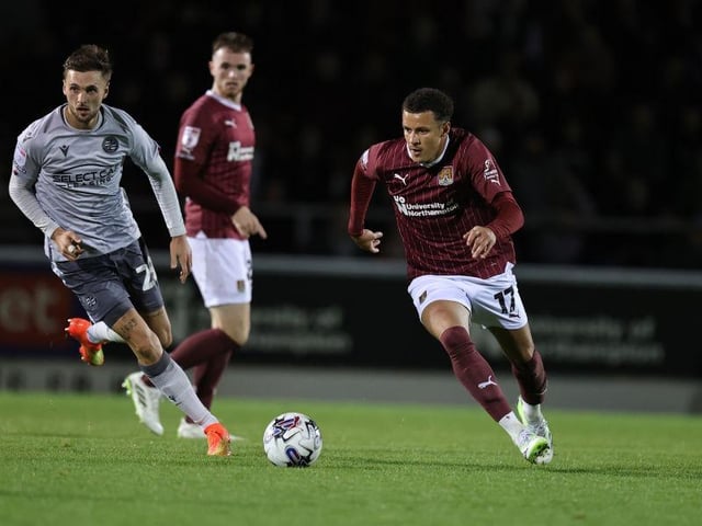 The driving force behind Town's fast start and he seemed to cover so much ground in the opening 20 minutes. Landed on second balls, played quickly and played forward and harried opponents out of possession. Helped drag Cobblers up the pitch when they came under mounting pressure in the second half... 8