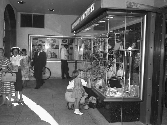 Boots new store on the corner of Gold Street and Drapery, Northampton, September 12, 1959