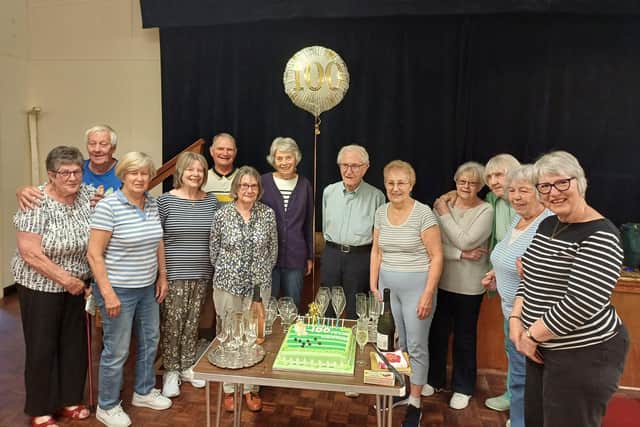 Richard celebrated the milestone with Bozeat Bowls Club on Monday, May 12