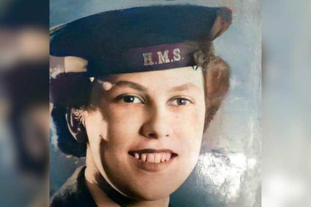 Vera during her time in the Women’s Royal Navy Service.