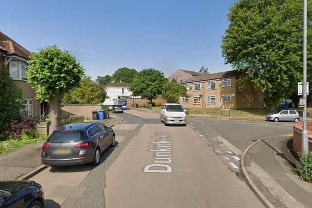 The crash happened in Dunkirk Lane next to St Giles Close. Image: Google