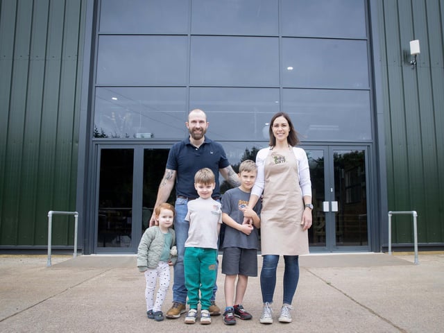 The venue is opening on Naomi and Brian Chaplin’s family farm in Flore, after more than two years of dreaming, planning and building.