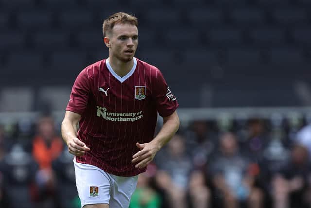 Marc Leonard started against MK Dons just an hour after rejoining the Cobblers on loan from Brighton
