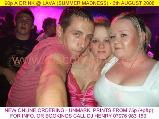 Nostalgic pictures from a 90p a drink night out at Lava in August 2008