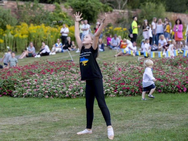 Delapré Abbey hosted the event on August 24, which saw people come together to celebrate the Ukrainian culture and pray for the country.