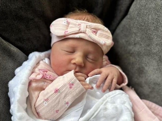 Summer Lula born at 4.46pm on August 21 at Northampton General Hospital, weighing 6lbs 8oz.