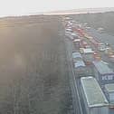 Drivers are warned of long delays on the M1 near Daventry after a collision. Photo: Motorway Cameras.
