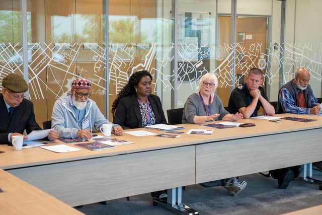 Police, Fire and Crime Commissioner Danielle Stone, Deputy Commissioner Marianne Kimani and Chief Constable Ivan Balhatchet met with Mosque leaders to discuss barriers to community engagement