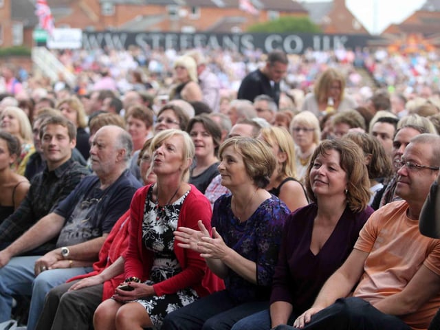 Elton John at Northamptonshire County Cricket Club.