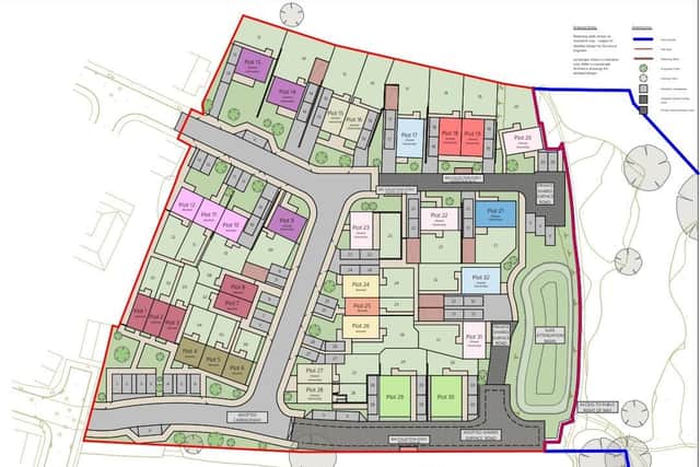 Proposed site plans for the affordable estate.
