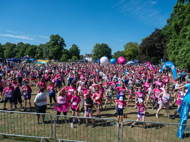 Runners taking part in the Race For Life at Abington Park in Northampton on Sunday, July, 12, 20026. Photo by David Jackson.