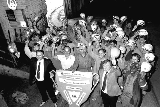 July 1988 and Thoresby miners set a new European record for a single face when 147s dug out 61,718 tonnes to beat the record set at Selby by more than 15,048 tonnes.