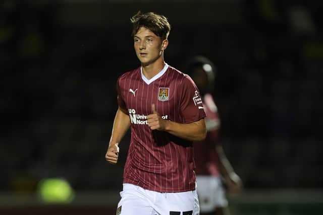 Jacob Scott made his Cobblers debut in the previous EFL Trophy match against Oxford United