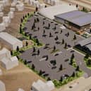 An artist's impression of what the site could look like