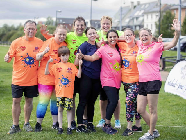 A family-friendly fun run, with water slides and obstacles, took place at Upton Country Park on Saturday (August 12) to raise funds for a Northampton charity.
