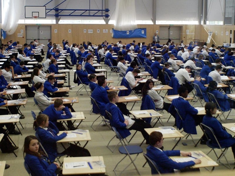 Northampton Academy sitting exams.