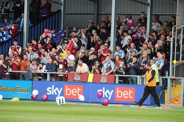 A day to forget for Northampton Town fans at Barrow AFC on May 07, 2022.