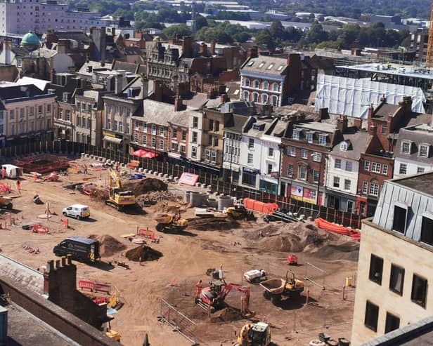 Here's what the Market Square currently looks like. Picture taken on September 7.