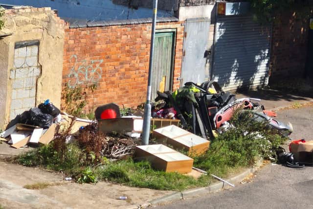 Derek Speck has lived in Alliston Gardens for around five-and-a-half years and says he wakes up to new fly tips every morning in his area of Semilong.