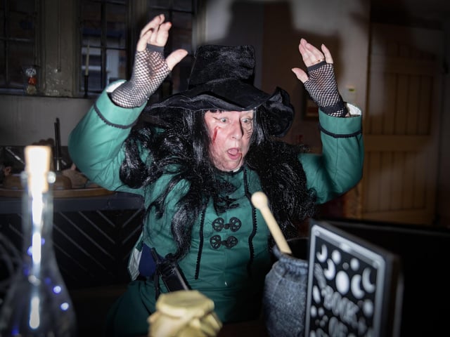 Delapre Abbey hosted a spooky trail for families on Friday October 31.