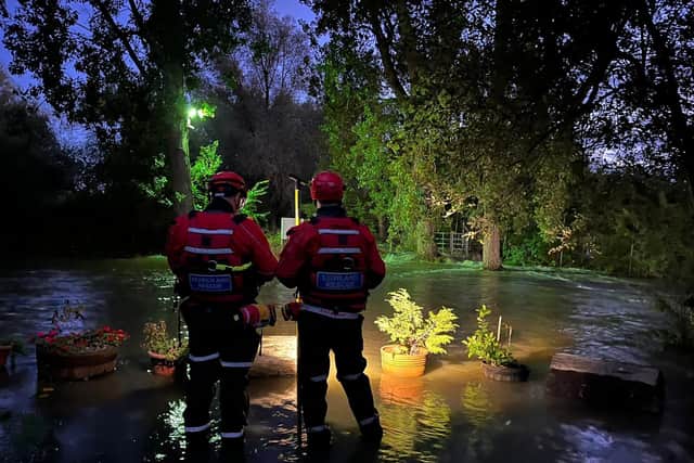 A multi-agency operation took place on Tuesday at Billing as the holiday park was evacuated. Photo: Northamptonshire Search and Rescue.