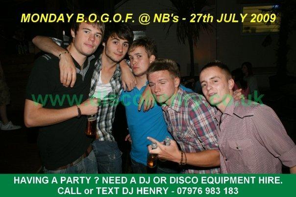 A BOGOF night out at Rev's and NB's in Bridge Street back in July 2009