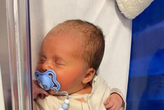 Teddy Arthur born May 17 at 12.43am, at Northampton General Hospital, weighing 7lbs 9oz.