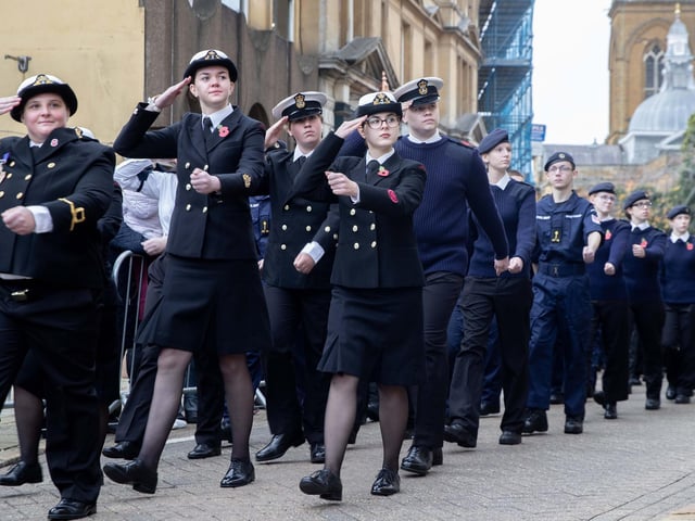 A parade and service took place in Northampton on Sunday November 9, as the town paid its respects to those who served, or continue to serve, the country.
