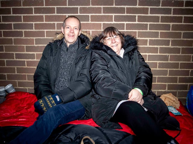 Around 40 people braved the streets on February 3 in aid of the homelessness charity.