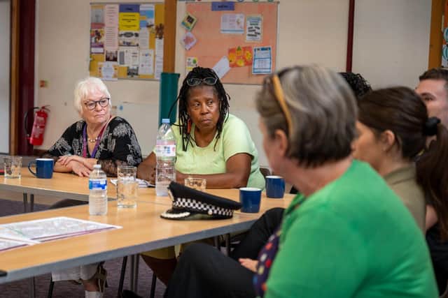 PFCC Danielle Stone at a meeting of local partners