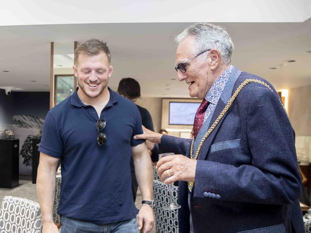 Mayor of Northampton, Councillor Dennis Meredith, was also in attendance at the VIP launch.