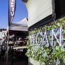 Vegan Market Co in Market Square, Northampton town centre in January 2022. Photo by Kirsty Edmonds.