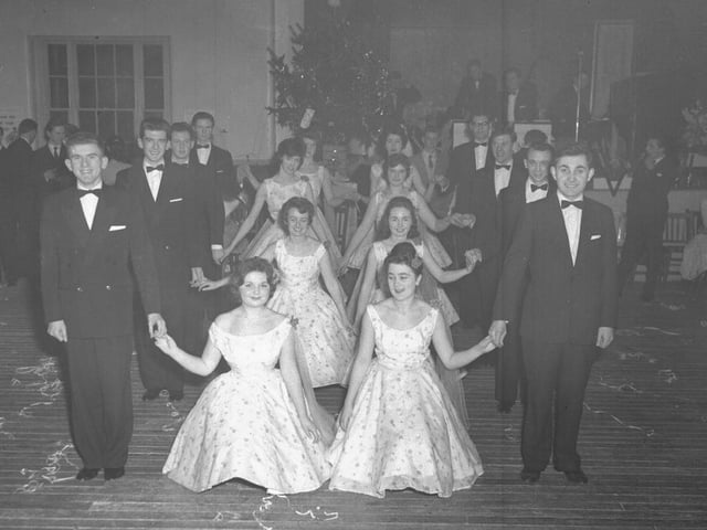 Dancer at a Christmas dance