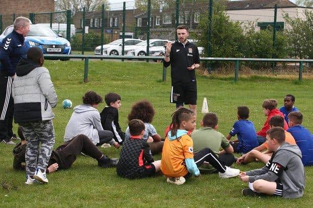 Premier League Kicks, an initiative run by the Northampton Town Football Club Community Trust, hopes to inspire children and young people to achieve their potential and improve their wellbeing.