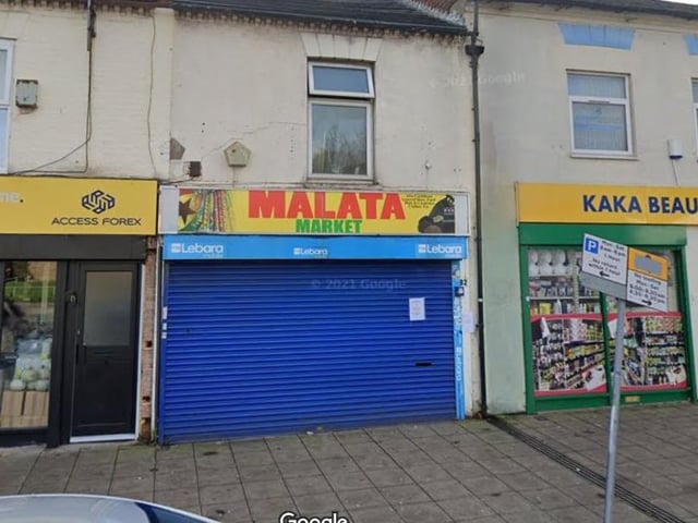 Malata Market in Wellingborough Road, Northampton. Last inspected: May 3, 2022.