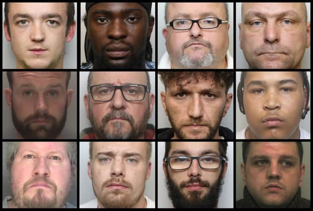 Faces of a few of the most serious criminals jailed for offences in Northamptonshire during November 2023