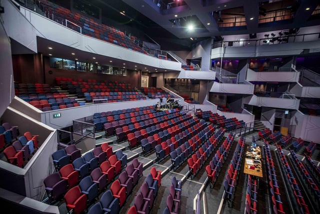These pictures show step-by-step the way audience members will enter the Derngate building, as also demonstrated in the video at the top of this story.