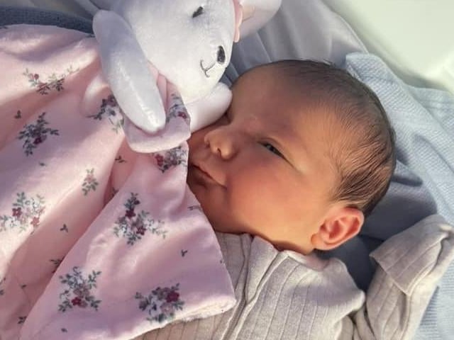 Bonnie Lyn born at 2.08pm on September 9 at Northampton General Hospital, weighing 7lbs 3oz.