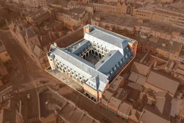 The modern extension to Northampton’s historic Guildhall has been sold to Northampton Town Council