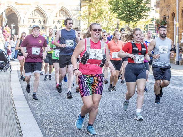 Hundreds of runners took part in the half marathon on Sunday September 15, 2024.