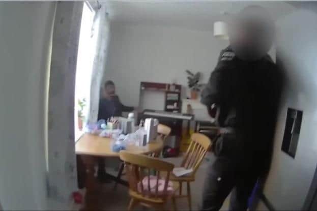 The moment Chelavalel is Tasered