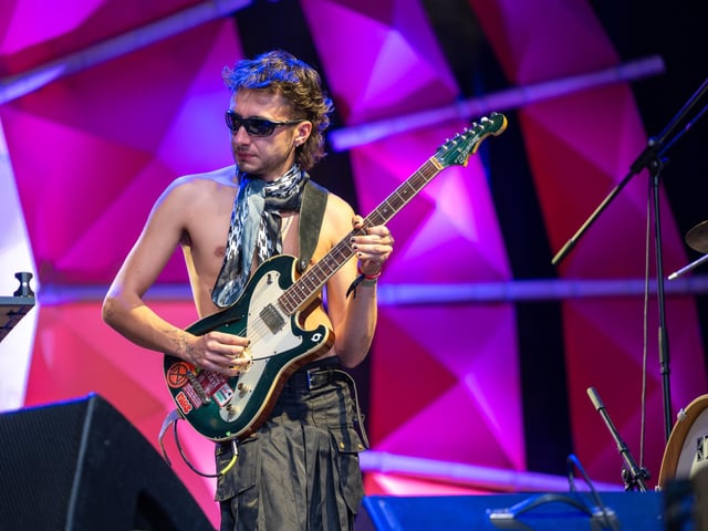 corto.alto on stage at the Shambala Festival on Sunday, August 24, 2025. Photo by David Jackson.