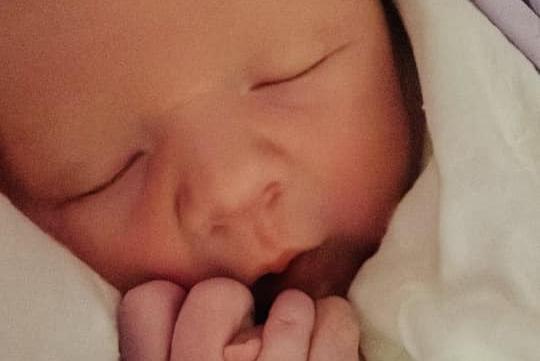 Ezra Gerry born on March 8, 2.18am at Northampton General Hospital, weighing 8lbs 3ozs.