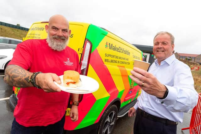 Andy Bishop, Ambassador for Lighthouse charity and Andrew McDermott, Regional MD at Orbit Homes